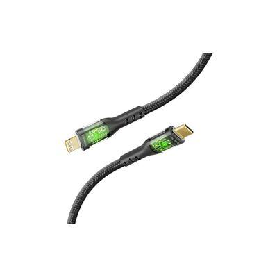 Дата кабель USB-C to Lightning 1.2m 27W PD TransLine-CI black Promate (transline-ci.black)