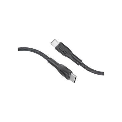 Дата кабель USB-C to USB-C 2.0m 3A xCord-CC200 black Promate (xcord-cc200.black)