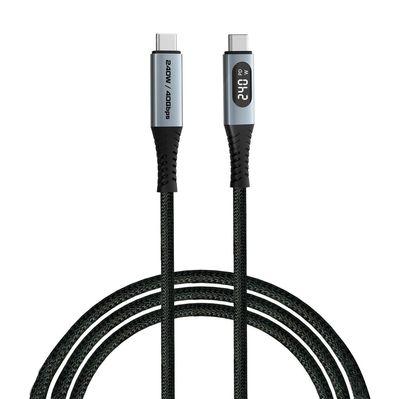 Дата кабель USB-C to USB-C 1.2m with display 240W black Verbatim (31849)