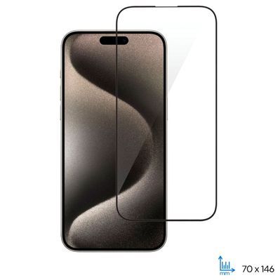 Скло захисне 2E iPhone 15 Pro 2.5D FCFG black (2E-IP-15P-6.1-SMFCFG-BB)