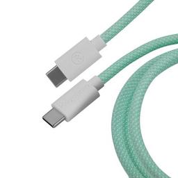Дата кабель USB-C + USB A to USB-C 1.36m Coiled Aviator mint Keychron (CAB18_KEYCHRON)