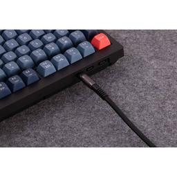 Дата кабель USB-C + USB A to USB-C 1.0m Double-Sleeved Geek black Keychron (CAB21_KEYCHRON)