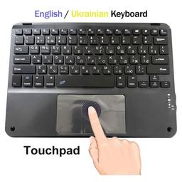 Клавиатура BeCover (265х185 мм) with TouchPad Bluetooth UA Black (713401)