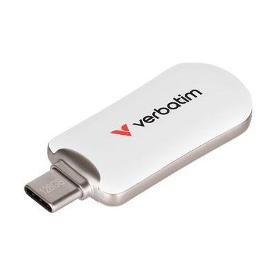 USB флеш накопитель Verbatim 256GB Plectra White USB-C (30230)