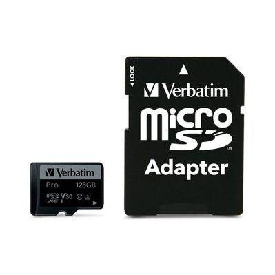 Карта памяти Verbatim 128GB microSDXC class 10 UHS-III PRO (47044)