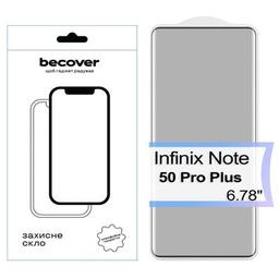 Стекло защитное BeCover EDGE Infinix Note 50 Pro Plus Black (713581)