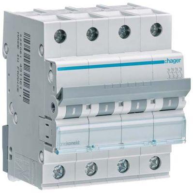 Автоматический выключатель Hager 4-п. C 63A (6kA) 4M (B) (MCN463)