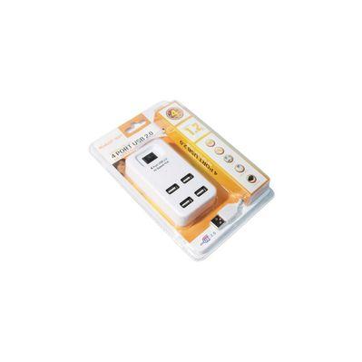 Концентратор Voltronic USB 2.0 to 4xUSB with power switch white (YT-HWS4-W)