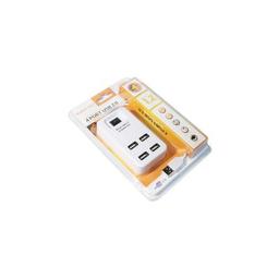 Концентратор Voltronic USB 2.0 to 4xUSB with power switch white (YT-HWS4-W)