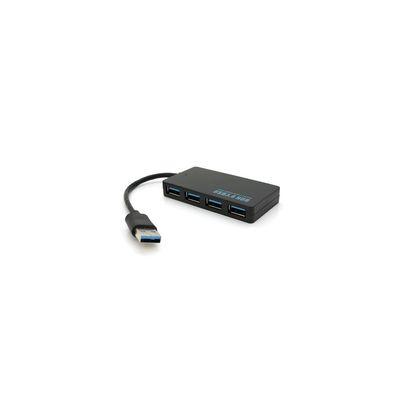 Концентратор Voltronic USB 3.0 to 4xUSB 0.14m flat black (YT-3HF4/2TB)