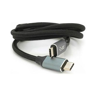 Дата кабель USB-C to USB-C 1.0m USB 3.2 Gen2 100W 10Gbps 4K60Hz black Voltronic (YT-TC-TC-B-1m)