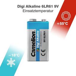 Батарейка Camelion Крона 6LR61 9V Digi Alkaline * 1 (6LR61-BP1DG)