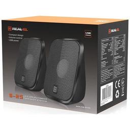 Акустична система REAL-EL S-25 USB Black (EL121100022)