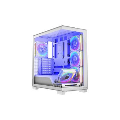 Корпус Modecom VOLCANO STELLAR ARGB MIDI 5x120mm fans WHITE (AT-STELLAR-5F-ARGB-20)