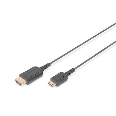 Кабель мультимедийный HDMI M to HDMI mini M 2.0m black Digitus (DB-330121-020-S)