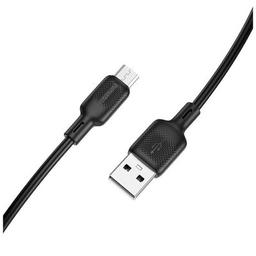 Дата кабель USB 2.0 AM to USB-C 1.0m 60W silicone black BOROFONE (6941991115455)