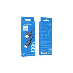 Дата кабель USB 2.0 AM to USB-C 100W black BOROFONE (6941991103179)