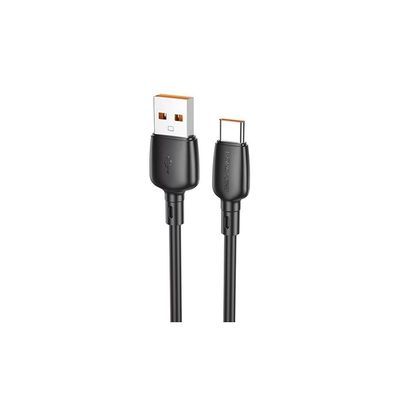 Дата кабель USB 2.0 AM to USB-C 100W black BOROFONE (6941991103179)