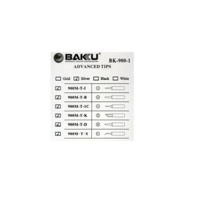 Жало паяльне Baku BK-900M-T-B,silver, 4*6,3mm, мідь, гальванічне покриття (BK-900M-T-B)