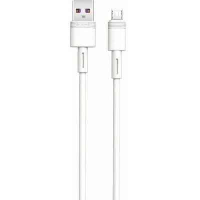 Дата кабель USB 2.0 AM to Micro 5P 1.0m 5A white XO (NB166-M-1-WH)