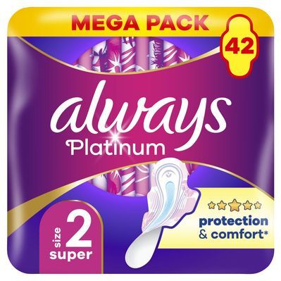 Гігієнічні прокладки Always Platinum Super Розмір 2 42 шт. (8700216784443)
