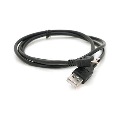 Дата кабель USB 2.0 AM to Mini 5P 0.8m black Voltronic (YT-C/AM-1MnB/5728)