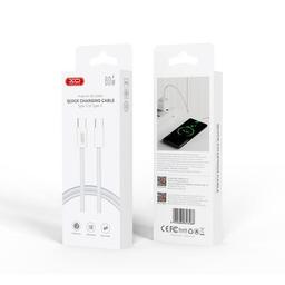 Дата кабель USB-C to USB-C 1.0m 60W white XO (NBQ260A_С_White)