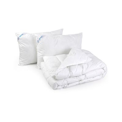 Ковдра Руно набір ковдра 200х220 + 2 подушки 50х70 зі штучного лебединого пуху (925.139.ЛПУ)