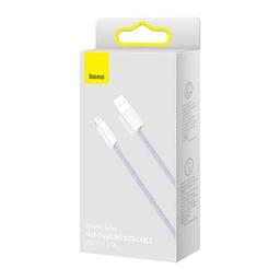 Дата кабель USB 2.0 AM to Lightning 1.0m 2.4A purple Baseus (CALD000405)