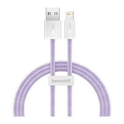 Дата кабель USB 2.0 AM to Lightning 1.0m 2.4A purple Baseus (CALD000405)