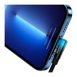 Дата кабель USB-C to Lightning 1.0m 20W 90° corner black/blue Baseus (CAVP000221)
