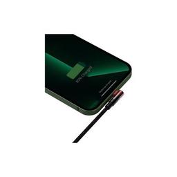 Дата кабель USB 2.0 AM to Lightning 1.0m 2.4A 90° corner black/red Baseus (CAVP000020)