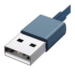 Дата кабель USB 2.0 AM to Lightning + Micro 5P + Type-C 1.5m 3.5A blue Baseus (CAMLTYS-03)