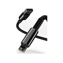 Дата кабель USB 2.0 AM to Lightning 2.0m 2.4A black Baseus (CALWJ-A01)