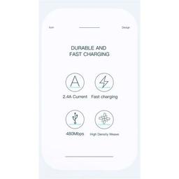 Дата кабель USB 2.0 AM to Lightning 3.0m 2.4A black Essager (EXCL-LSC01)