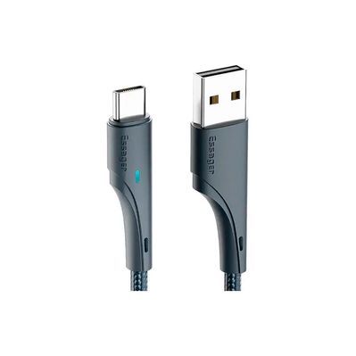 Дата кабель USB 2.0 AM to USB-C 3.0m black Essager (EXCT-LSC01)