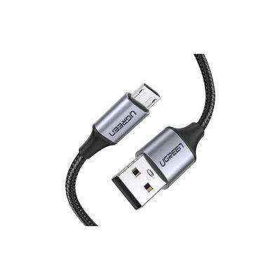 Дата кабель USB 2.0 AM to Micro 5P 1.5m 2A US290 black Ugreen (60147)