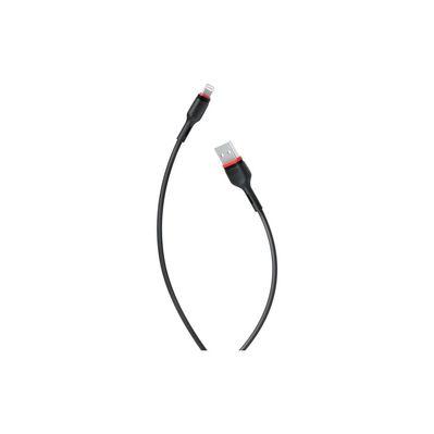 Дата кабель USB 2.0 AM to Lightning 1.0m 2.4A NB-P171 black XO (6920680873647)