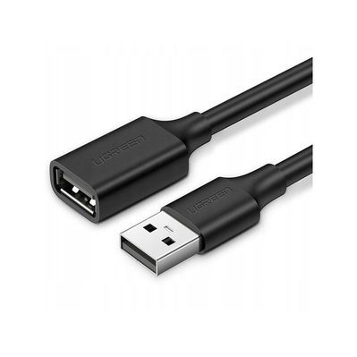 Дата кабель USB 2.0 AM/AF 0.5m US103 black Ugreen (10313)