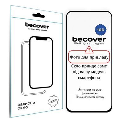 Скло захисне BeCover 10D Oppo Reno14 F/FS 5G Black (714092)