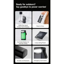 Батарея универсальная Romoss 60000mAh PMT60 100W Black (PMT60-1D2-2133H / 1076308)