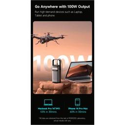 Батарея универсальная Romoss 60000mAh PMT60 100W Black (PMT60-1D2-2133H / 1076308)