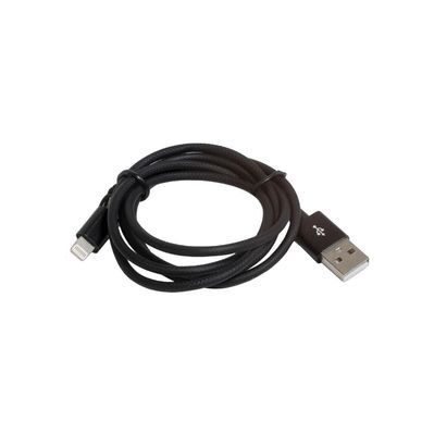 Дата кабель USB 2.0 AM to Lightning 1.0m 2.4A black Patron (CAB-PN-LIGHT-1M-B)