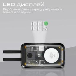 Батарея универсальная Promate 10000mAh PD/35W, iWatch charging (mavrix.black)