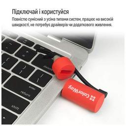 USB флеш накопичувач ColorWay Fire 64 GB USB 3.0 Red (CW-USBFE64)