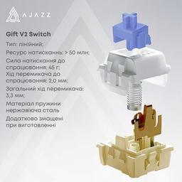 Клавіатура Ajazz AK980 V2 Gift Switch V2 Wireless/Bluetooth/USB UA Black/Grey/Yellow (AK980-V2-G-BGY)