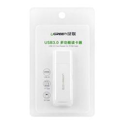 Считыватель флеш-карт Ugreen USB 3.0 to TF + SD CM104 White (40753)